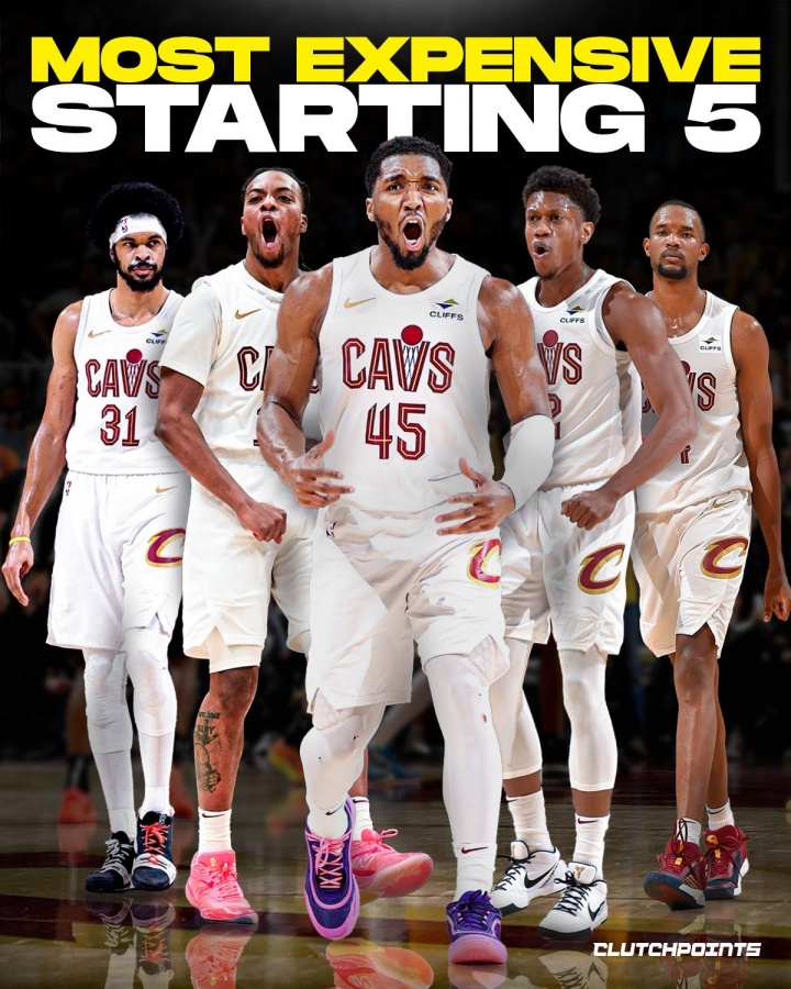 工资要爆炸了！美媒：骑士未来首发五虎薪资总和将超1.7亿 他们将全力以赴夺冠